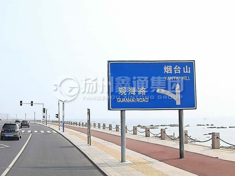 BZG-015，交通標志桿，雙柱標志桿