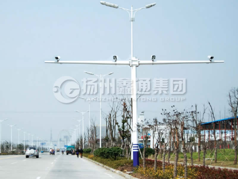 DJG-004，電子警察桿，T型八棱電警桿